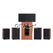 Genius SW-HF 5.1 5050 V2 Home Theater 5.1 Wood Cherry przedstawia grafika.