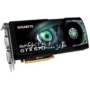 GeForce GTX570 Gigabyte 1280MB, DDR5, miniHDMI, 2xDVI, PCI-E przedstawia grafika.