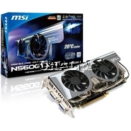 GeForce GTX560Ti MSI 1024MB, DDR5, miniHDMI, 2xDVI, PCI-E Twin Frozr II/OC 880/4200 przedstawia grafika.