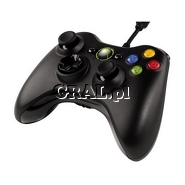 Microsoft pad przewodowy do XBOX360 Czarny przedstawia grafika.