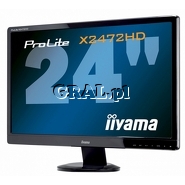 Iiyama 24" LCD ProLite X2472HD-B1 (8ms, LED, FullHD, HDMI, DVI, matryca VA, czarny) przedstawia grafika.