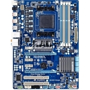 �Gigabyte GA-970A-D3, AMD 970, DDR3, SATA3, RAID, USB3.0, GBLAN, ATX, AM3+ przedstawia grafika.