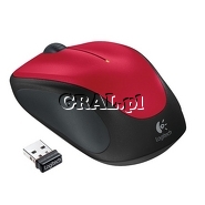 Logitech M235 Wireless USB Red przedstawia grafika.