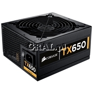 Zasilacz do obudowy ATX 650W Corsair CMPSU-650TXV2EU (Fan 140mm) przedstawia grafika.