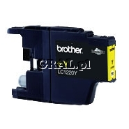 Wklad drukujacy Brother LC1220Y Yellow (300 str) przedstawia grafika.
