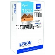 Wklad Epson Cyan T701 XXL (WP4000/4500) przedstawia grafika.