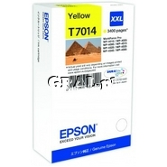 Wklad Epson Yellow T701 XXL (WP4000/4500) przedstawia grafika.