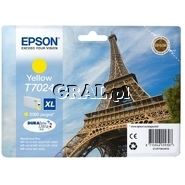 Wklad Epson Yellow T702 XL (WP4000/4500) przedstawia grafika.