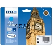 Wklad Epson Cyan T703 (WP4000/4500) przedstawia grafika.