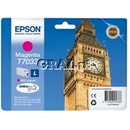 Wklad Epson Magenta T703 (WP4000/4500) przedstawia grafika.