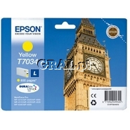 Wklad Epson Yellow T703 (WP4000/4500) przedstawia grafika.