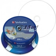 BD-R Verbatim Blu-Ray 25GB x6 C-25 Printable przedstawia grafika.