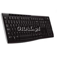 Logitech Wireless K270 przedstawia grafika.