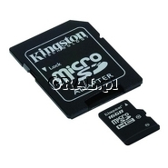 Micro Secure Digital SDHC 32GB Kingston Class 10 + Adapter SD przedstawia grafika.