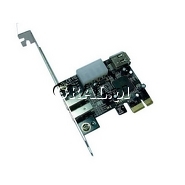 4World Kontroler FireWire IEEE-1394 PCI-E 2+1 Porty przedstawia grafika.