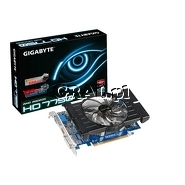 Radeon HD7750 Gigabyte 1024MB GDDR5, HDMI, DVI, PCI-E OC 880/4500 przedstawia grafika.