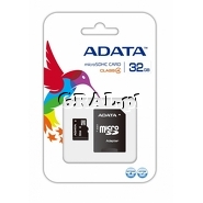 Micro Secure Digital SDHC 32GB ADATA Class 4 przedstawia grafika.