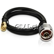 TP-Link TL-ANT24PT kabel pigtail 50 cm, zcze meskie N do meskiego RP-SMA przedstawia grafika.