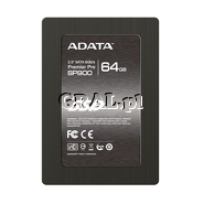 ADATA 64GB SSD, 2.5", SATA/600 550MB/s, 505MB/s SP900 przedstawia grafika.