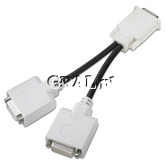 HP adapter DMS-59 - 2x DVI przedstawia grafika.