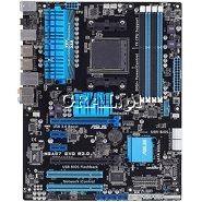 Asus M5A97 EVO R2.0, AMD 970, DDR3, SATA3, RAID, GBLAN, ATX, AM3+ przedstawia grafika.
