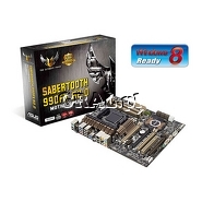 �Asus SABERTOOTH 990FX R2.0, AMD 990FX , DDR3, SATA3, RAID, USB3.0, GBLAN, ATX, AM3+ przedstawia grafika.