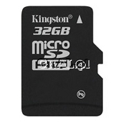 Micro Secure Digital SDHC 32GB Kingston Class 4 przedstawia grafika.