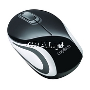 Logitech M187 Wireless Mini Mouse USB Black przedstawia grafika.