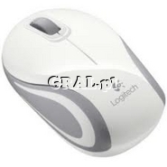 Logitech M187 Wireless Mini Mouse USB White przedstawia grafika.
