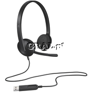 Sluchawki Logitech Headset H340 USB przedstawia grafika.