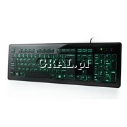�Klawiatura Natec Zender Backlight (czarna) USB przedstawia grafika.
