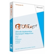 �Microsoft Office 2013 Home and Business Edition PL MLK 1-user  przedstawia grafika.