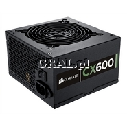 �Zasilacz do obudowy ATX 600W Corsair CX600 CP-9020048-EU (Fan 120mm) przedstawia grafika.