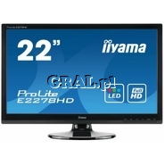 Iiyama 21,5" LCD ProLite E2278HD-GB1 (5ms, LED, DVI, FullHD, czarny) przedstawia grafika.