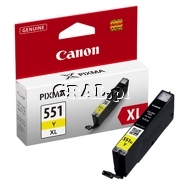 Wklad Canon CLI-551Y XL (Yellow) przedstawia grafika.