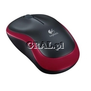 Logitech M185 Wireless USB (Nano) Red  przedstawia grafika.