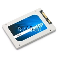 Crucial M500 SSD 120GB, 2.5", SATA3, 500MB/s, 130MB/s 7mm + adap.9.5mm przedstawia grafika.