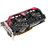 GeForce GTX760 MSI 2048MB, DDR5, DP, HDMI, 2xDVI, PCI-E Twin Frozr OC 1085/6008 przedstawia grafika.