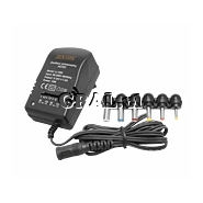 Zasilacz sieciowy do routera/modemu D-Link/TP-Link/Linksys/Planet/Edimax 3/4,5/6/7,5/9/12V 15W przedstawia grafika.