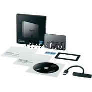 Samsung 250GB SSD, 2.5", SATA3, 540MB/s, 520MB/s SSD840 EVO Laptop KIT przedstawia grafika.