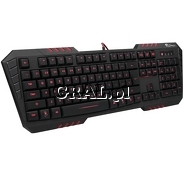 Klawiatura Natec Genesis RX55 Gaming (czarna) USB przedstawia grafika.