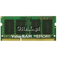 �Kingston 4GB 1333MHz DDR3 Non-ECC CL9 SR X8 SODIMM przedstawia grafika.
