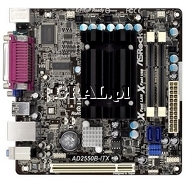 ASRock AD2550B-ITX Intel Atom D2550, NM10, VGA, DDR3, PCI, SATA2, GBLAN, M-ITX przedstawia grafika.