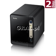Zyxel NSA-325 V2 NAS (Bez HDD, 1xUSB 3.0, 2xUSB 2.0, 1xRJ45, 2x SATA, Raid) NSA325v2 przedstawia grafika.