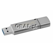 PenDrive 32GB USB 3.0 Kingston DataTraveler Locker+ G3 Automatyczne Szyfrowanie sprztowe przedstawia grafika.