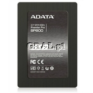 ADATA 256GB SSD, 2.5", SATA/600 480MB/s, 250MB/s SP600 przedstawia grafika.