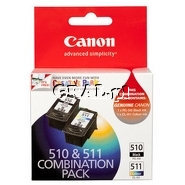 Wklad Canon PG-510/CL-511 Multi Pack (Black, Color) przedstawia grafika.