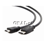 Kabel DisplayPort - HDMI M/M 1m przedstawia grafika.