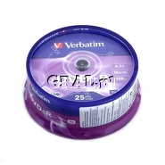 DVD+R Verbatim 4,7GB C-25 przedstawia grafika.