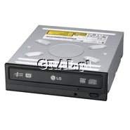 LG GH24NSC0 DVD±R 24x, DVD+RW 8x, CD-RW 24x, DVD±R DL 12x, DVD-RAM 12x, OEM, SATA, Black przedstawia grafika.
